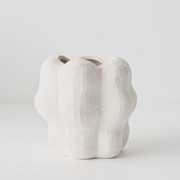 Cora Pot 20cm / White Chalk