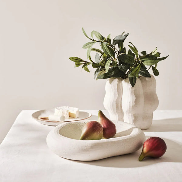 Cora Pot 20cm / White Chalk