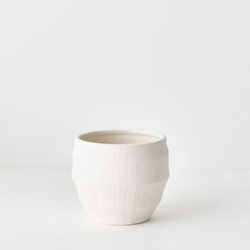 Cuilana Pot 14cm/ White Chalk