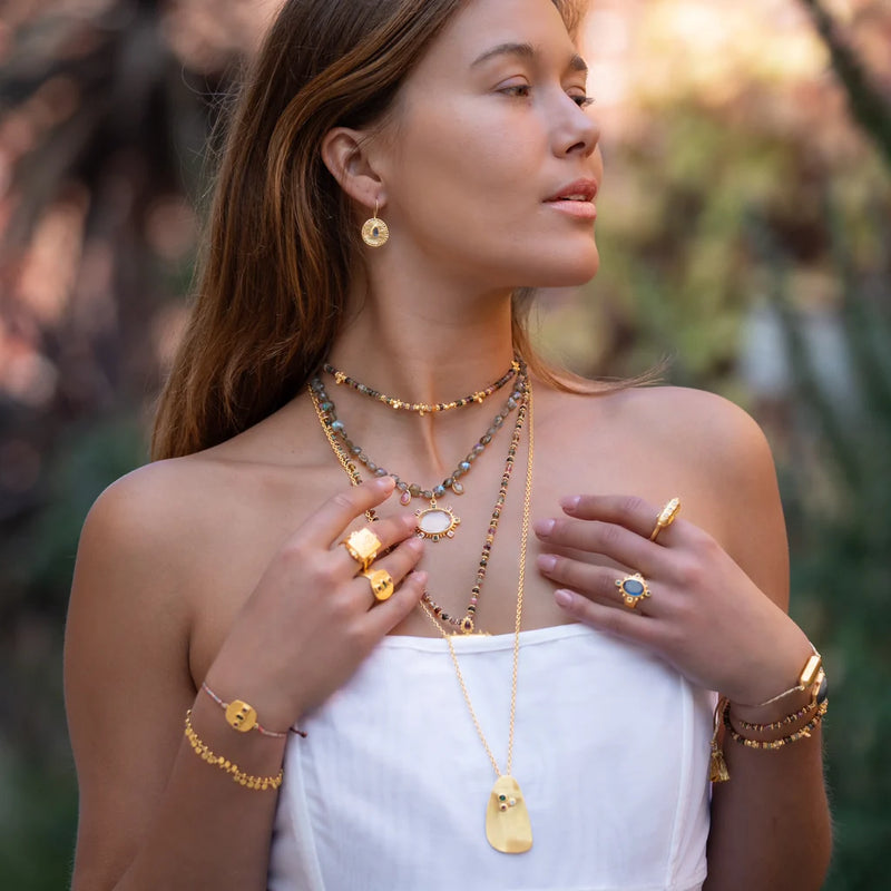 Saffron Multi Tourmaline Necklace