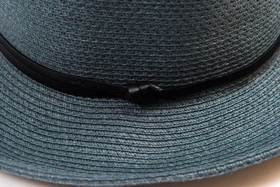 Borsalino Hat w Leather Strap / Slate