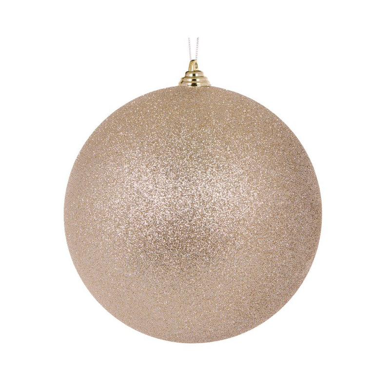 Glitter Bauble 20cm / Champagne