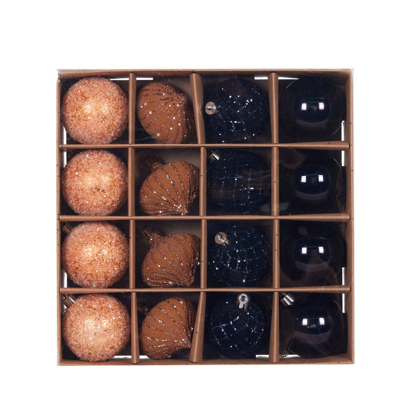 Baubles Set/16 / Black Copper