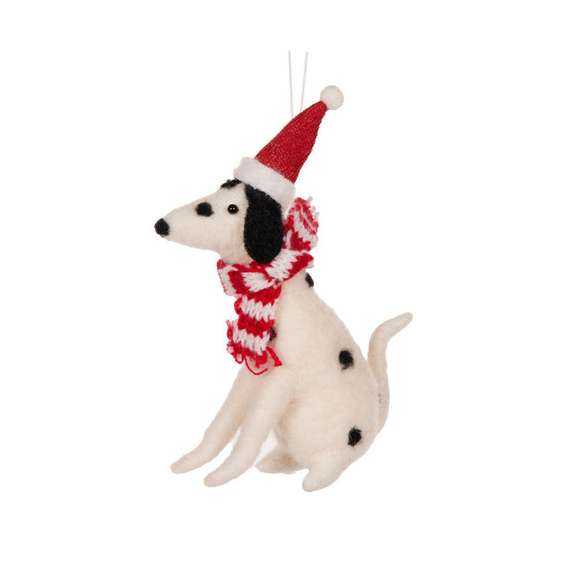 Wool Dalmation  with Scarf