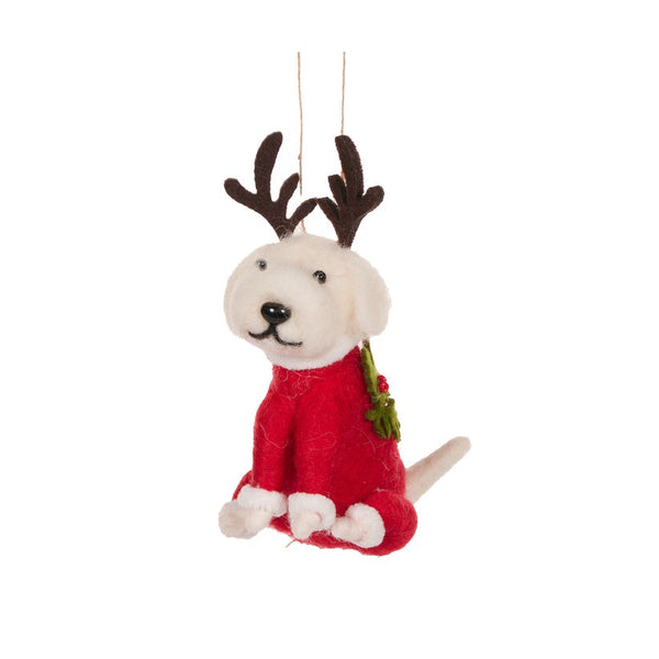 Wool Samoyed with Antlers