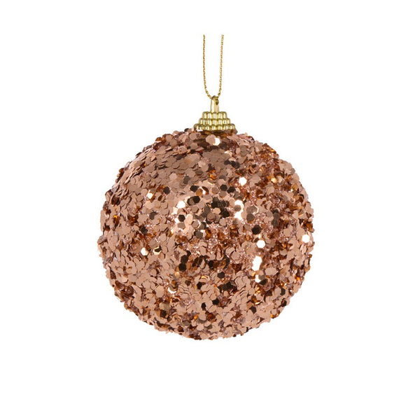 Glitter Flake Bauble / Copper