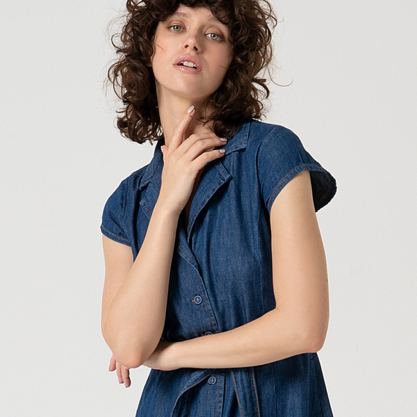 Denim Shirt dress with Belt