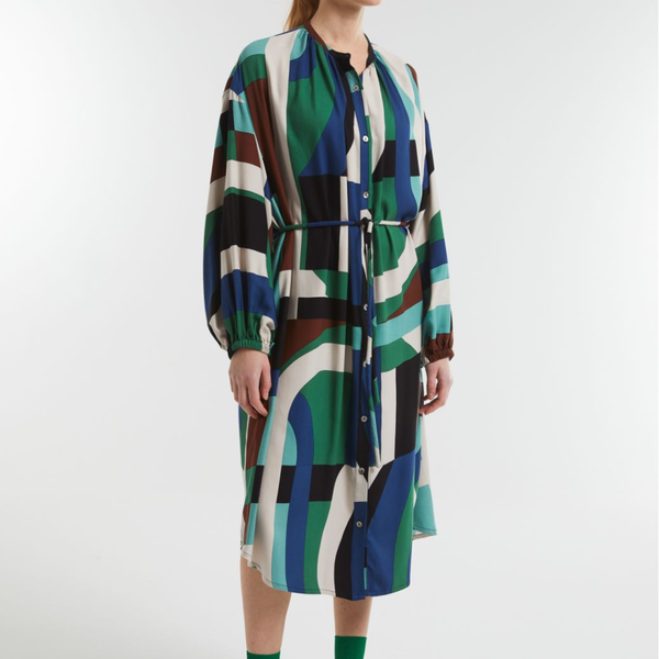 Paradis Supersonic Dress / Blue + Green