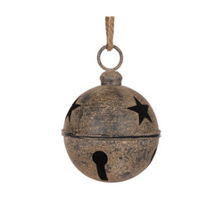 20cm Rusted Bell / Silver