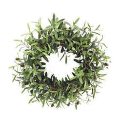 60cm Luxe Olive Foliage Wreath