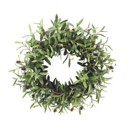 60cm Luxe Olive Foliage Wreath