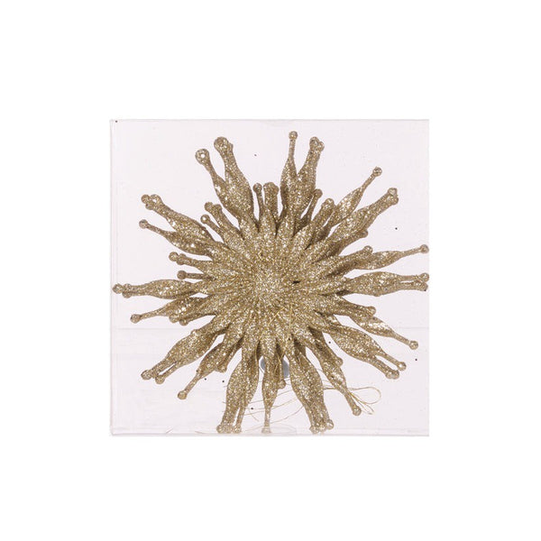 Glitter Snowflake 4pack Large / Champagne