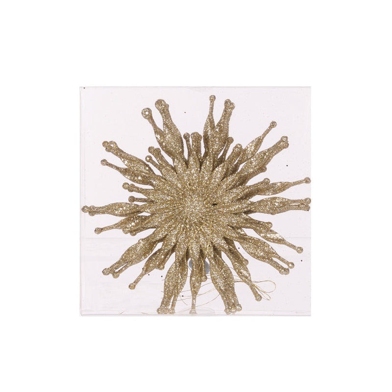 Glitter Snowflake 4pack Large / Champagne