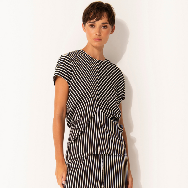 Elba Top / Black + White