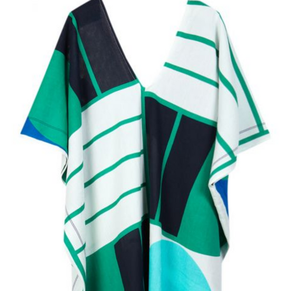 Elia Tempo Kaftan Beach Dress / Green