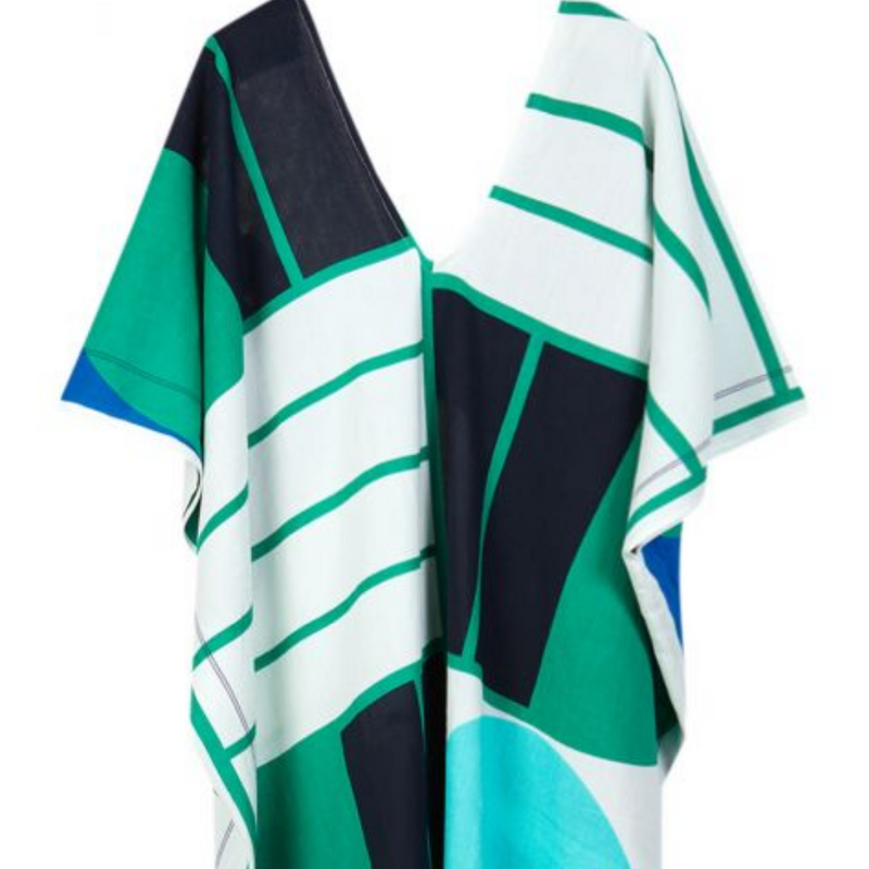 Elia Tempo Kaftan Beach Dress / Green