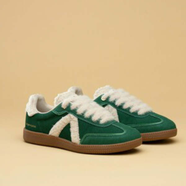 Elite Classic Sneaker / Green + Cream