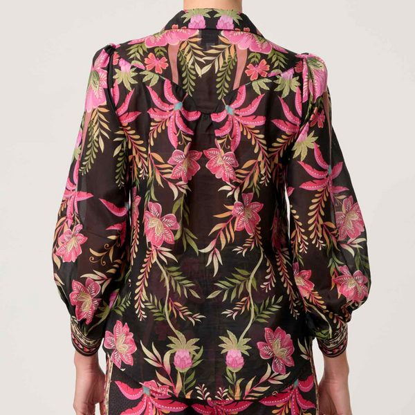 Elysian Silk Print Shirt / Anthos Lotos