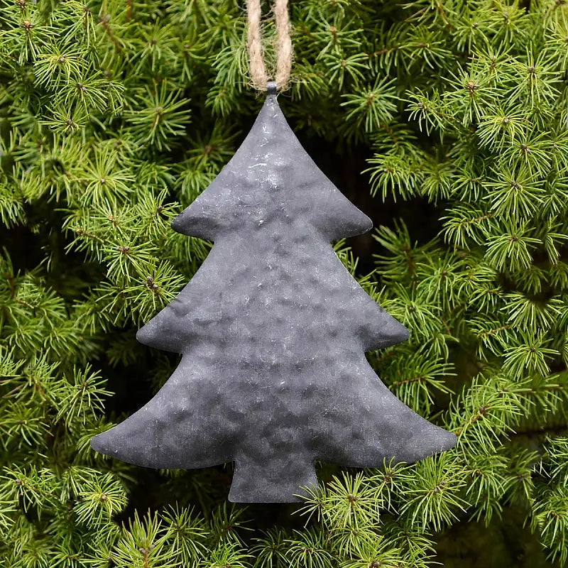 Evergreen Pressed Tin Ornament / Medium