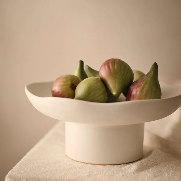 Fisko Pedestal Stand 12 x 27cm / White