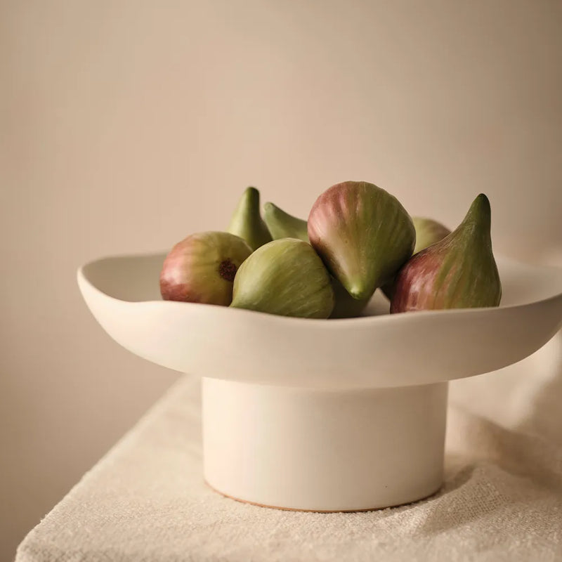 Fisko Pedestal Stand 12 x 27cm / White