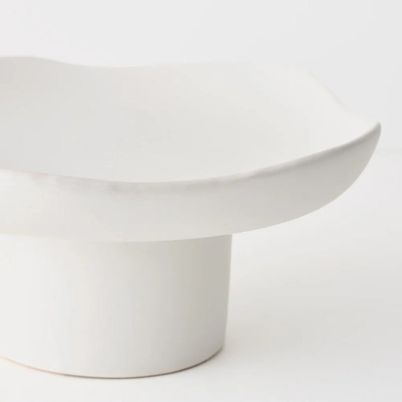 Fisko Pedestal Stand 15 x 33cm / White
