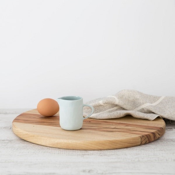 Flax Milk Jug / Duck Egg