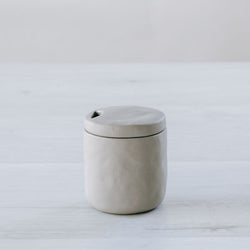 Flax Sugar Pot / Grey
