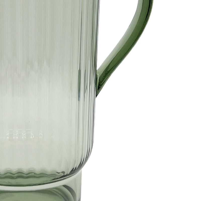 Ribbed Acrylic Jug / Green