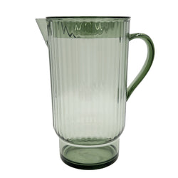 Ribbed Acrylic Jug / Green