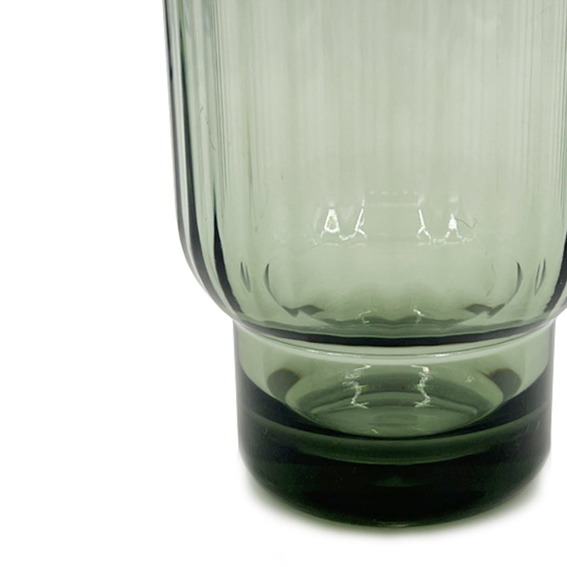 Ribbed Acrylic Tumbler / Green