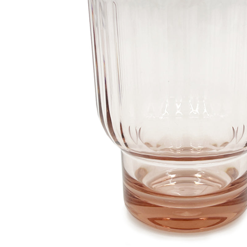 Ribbed Acrylic Tumbler / Pink