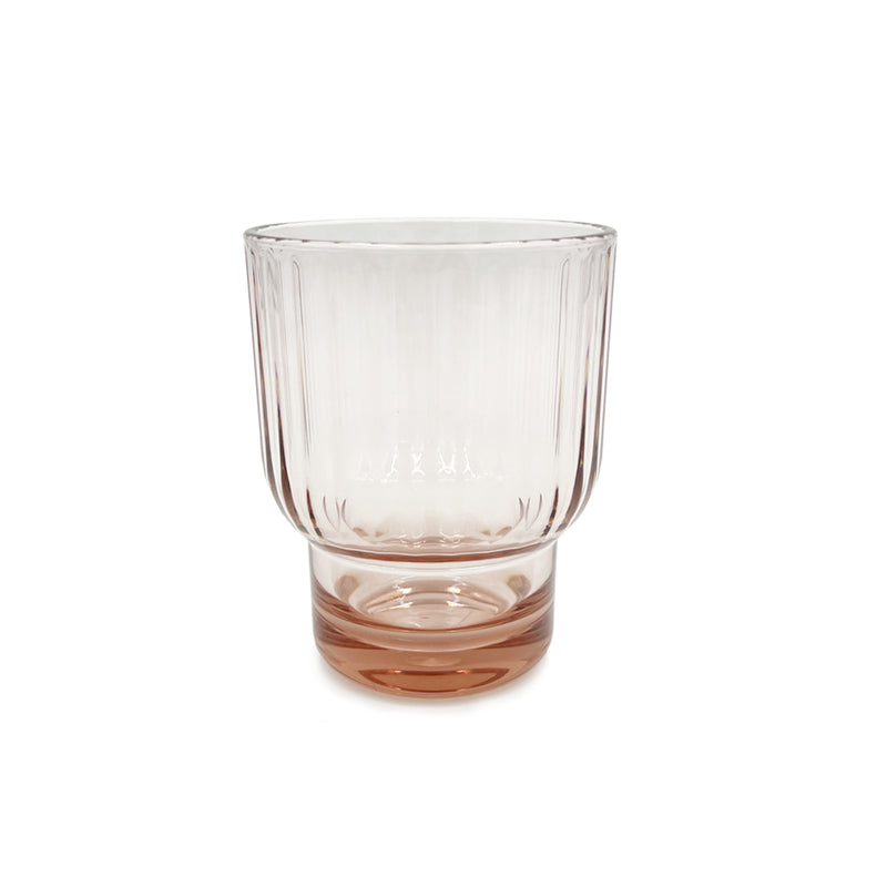 Ribbed Acrylic Tumbler / Pink