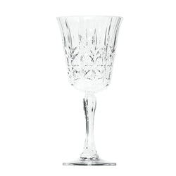 Acrylic Crystal Cut Wine Glass / Clear