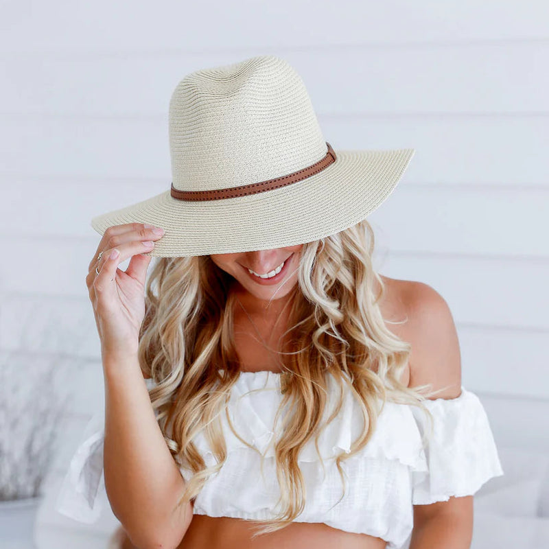 Pananma Hat with Tan Band / Natural