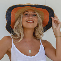 Wide Brim Hat / Coral