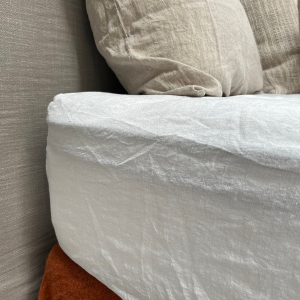 Basics Fitted Sheet Queen / White