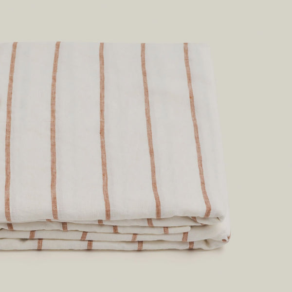 Flat Sheet King / Tobacco Stripes