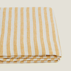 Flat Sheet Queen / Yellow Stripes