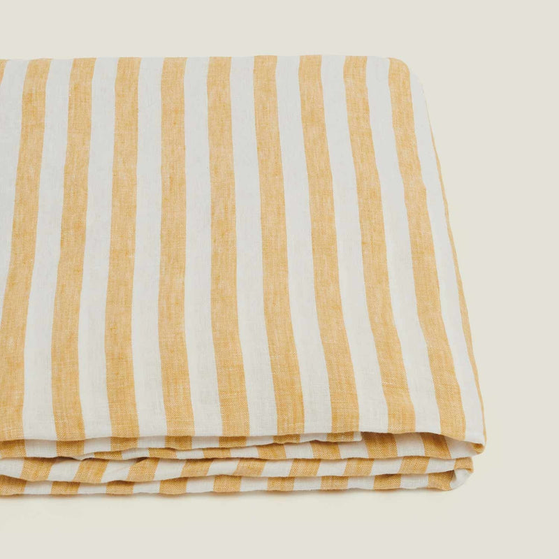 Flat Sheet King / Yellow Stripes
