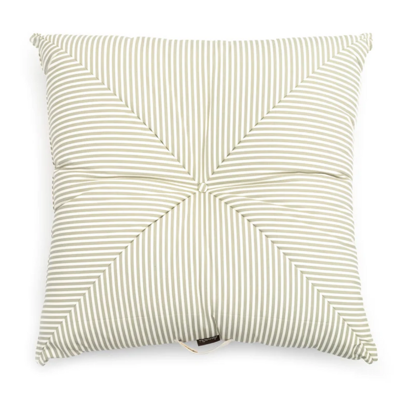 Floor Pillow / Laurens Sage Stripe