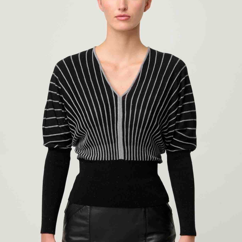 Francine Stripe Knit Top