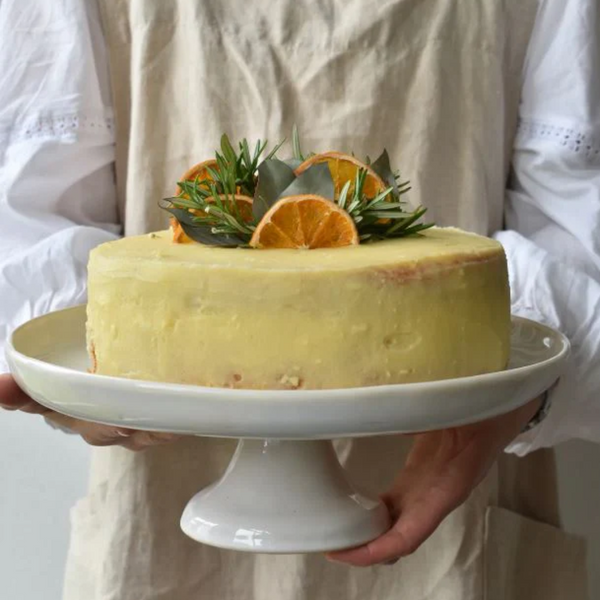 Franco Rustic Cake Stand / White