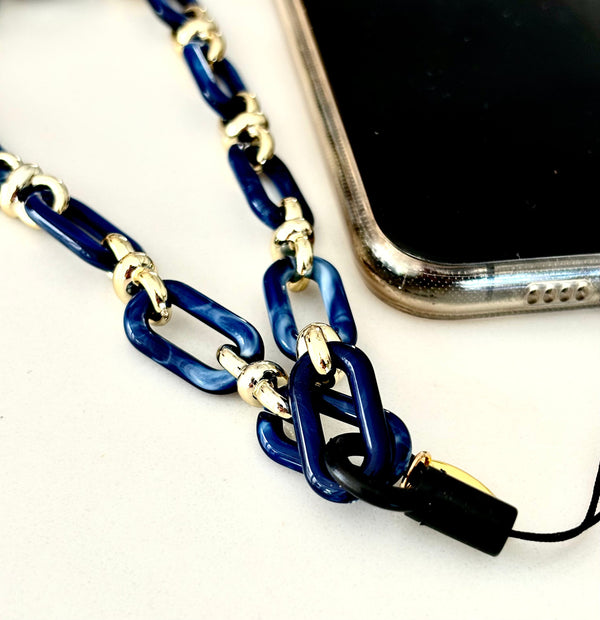 Mila Phone Chain Charm / Navy