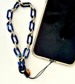 Mila Phone Chain Charm / Navy