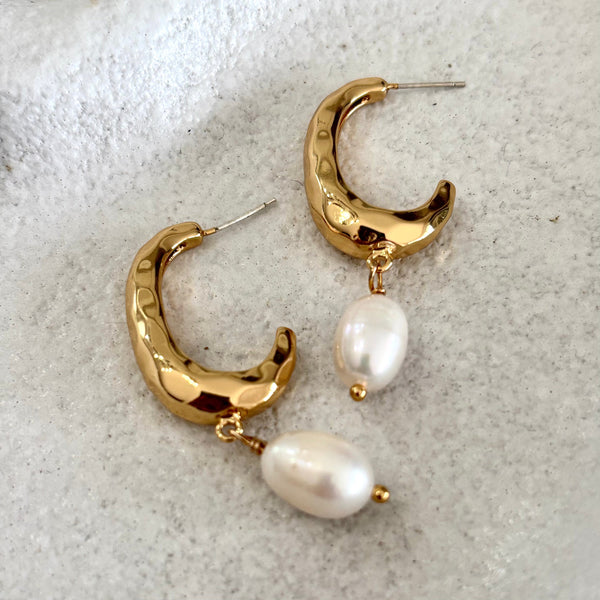 Luxe Drop Pearl Earrings