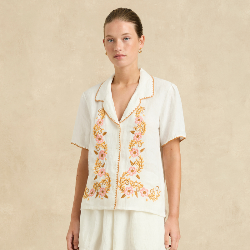 Gabriela Shirt / Blossom Coral