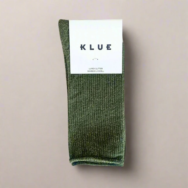 Glitter Lurex Socks / Khaki
