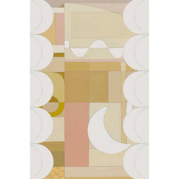 Golden Scallop - Oak Framed Giclee Print