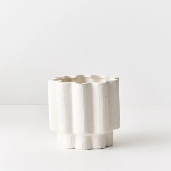 Gustel Pot 14cm / White